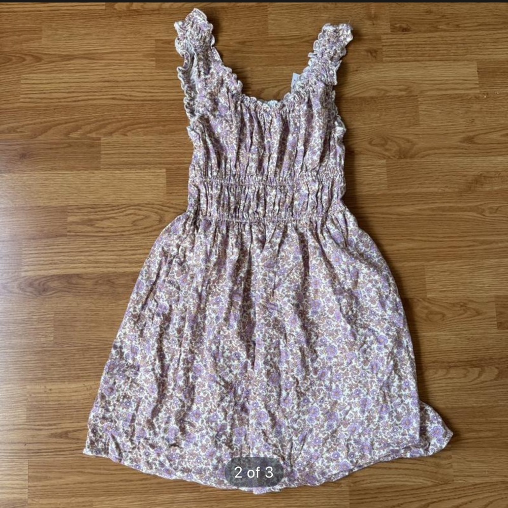 American Eagle Outfitters Floral Dress in Purple and White
